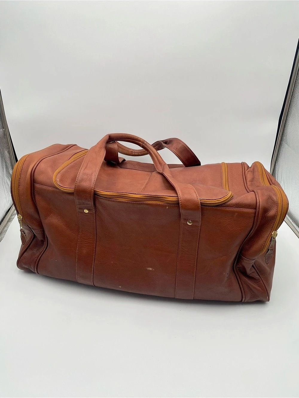 II / 2001 Leather Duffel Bag in Brown